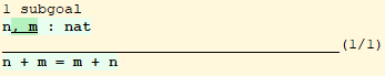 coqide with Set Diffs on with compacted hyptotheses